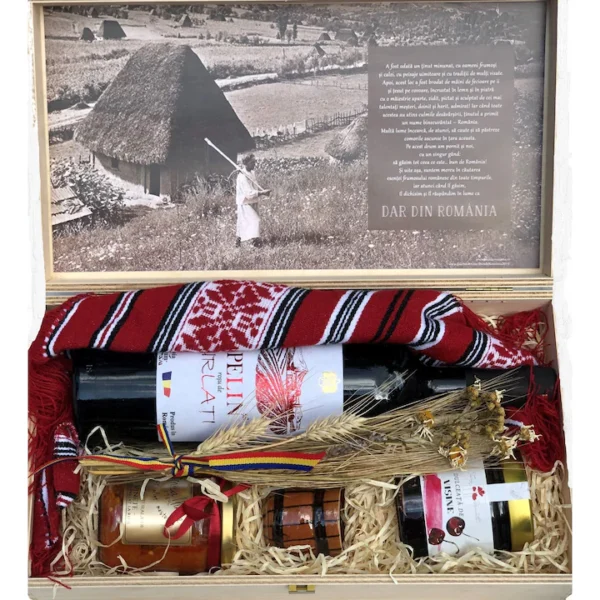 Dar cu delicii cadou traditional romanesc Dar cu delicii cadou traditional romanesc