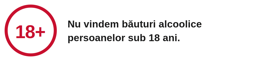 Nu vindem băuturi alcoolice persoanelor sub 18 ani